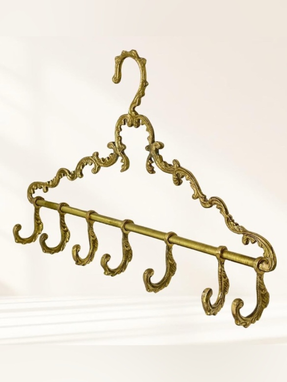 Victorian Trading Co. Parisian Brass Decorative 7-Hook Hanger